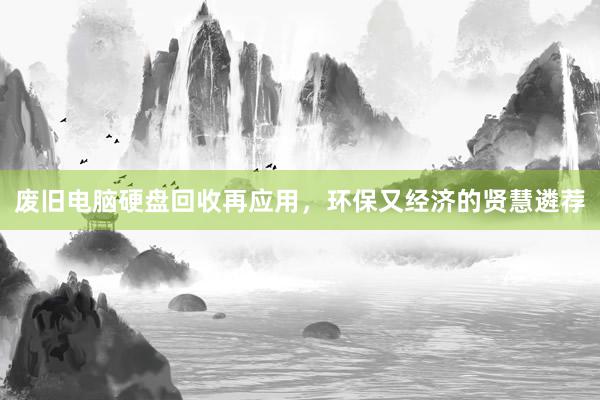 废旧电脑硬盘回收再应用，环保又经济的贤慧遴荐